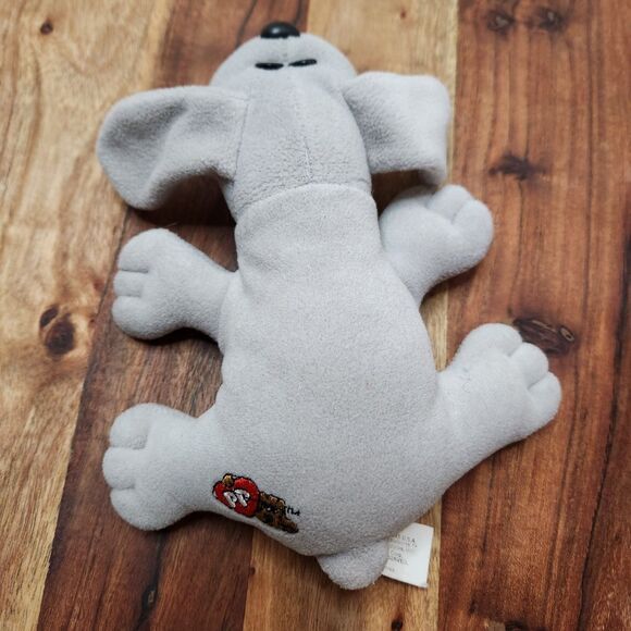 Vintage 1985 Tonka Pound Puppies – Grey Plush Dog, Made in Korea - Picture 10 of 14